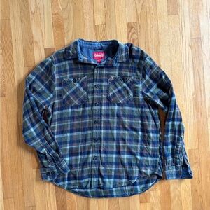 Coleman Blue and Green Plaid Shirt